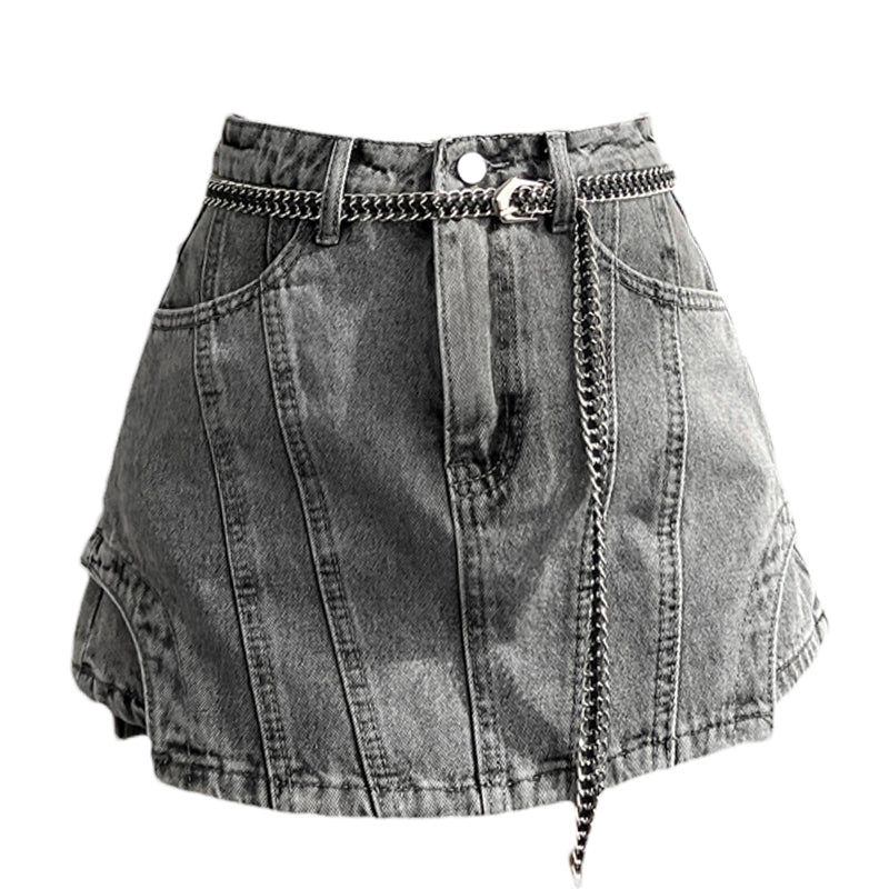 Women's Denim Pantskirt