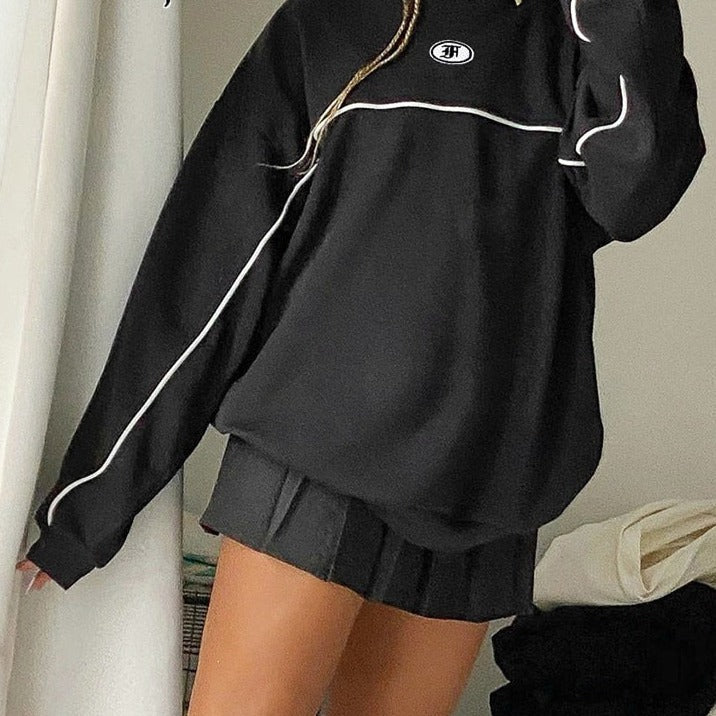 Casual Women's Retro Crewneck