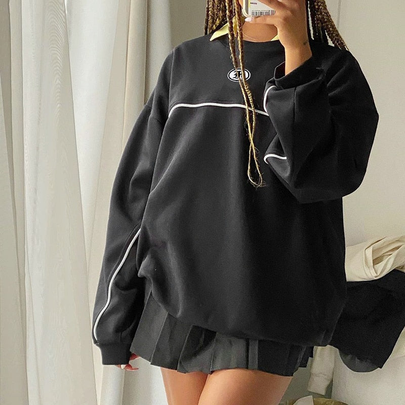 Casual Women's Retro Crewneck