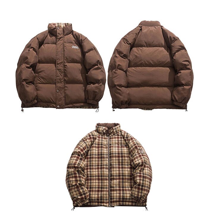 REVERSIBLE Retro Plaid Jacket/Windbreaker