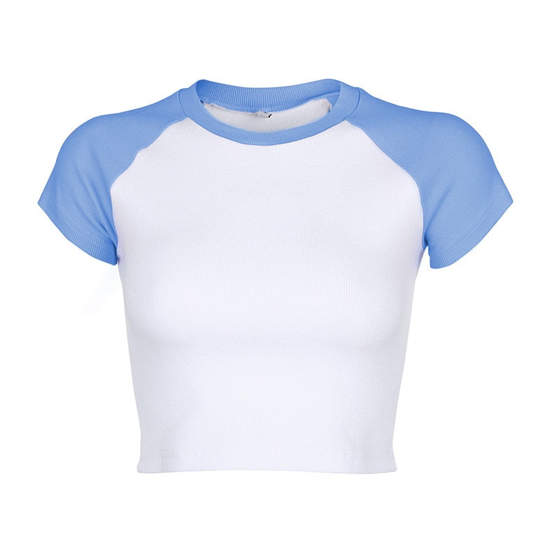 BRIGHT Simplistic Y2K Baby Tees V1