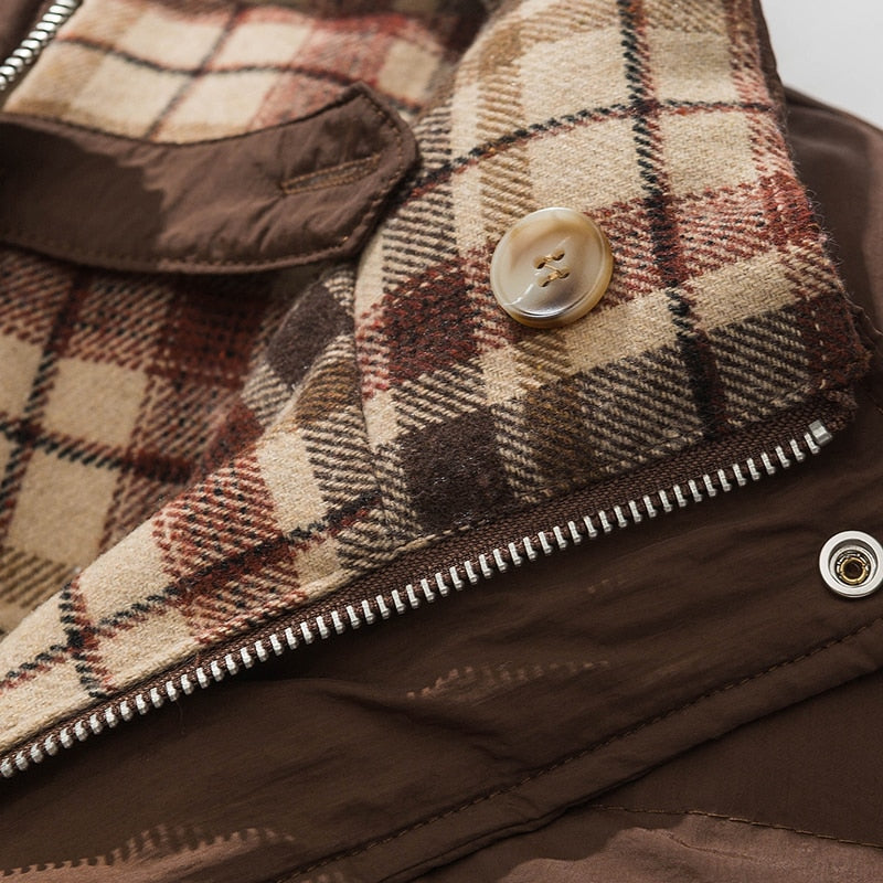 REVERSIBLE Retro Plaid Jacket/Windbreaker