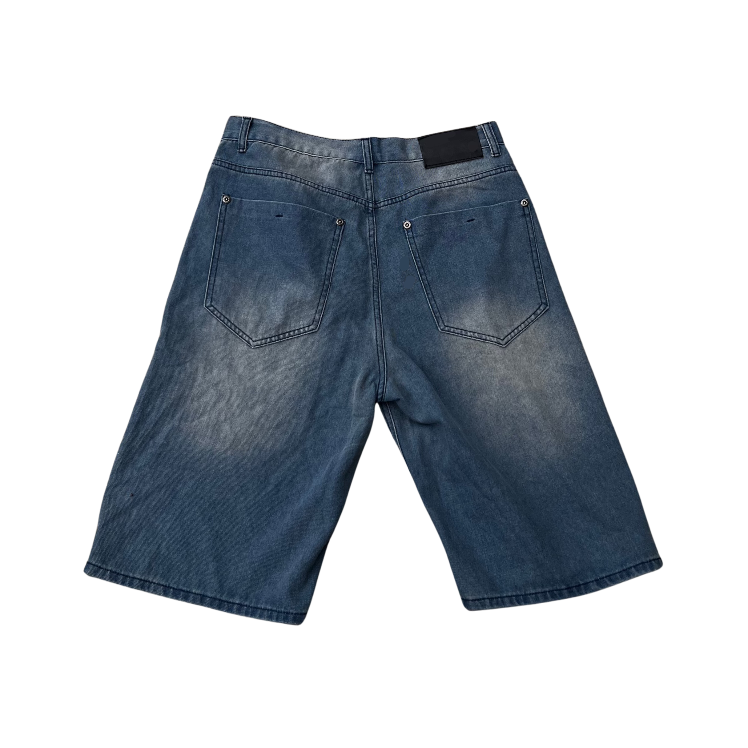 ORBITAL WASHED DENIM JORTS