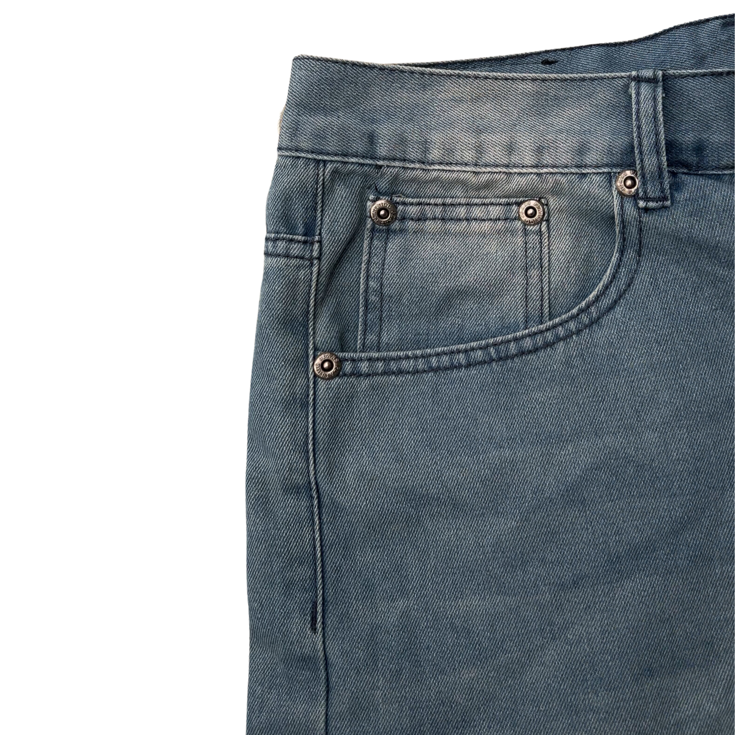 ORBITAL WASHED DENIM JORTS