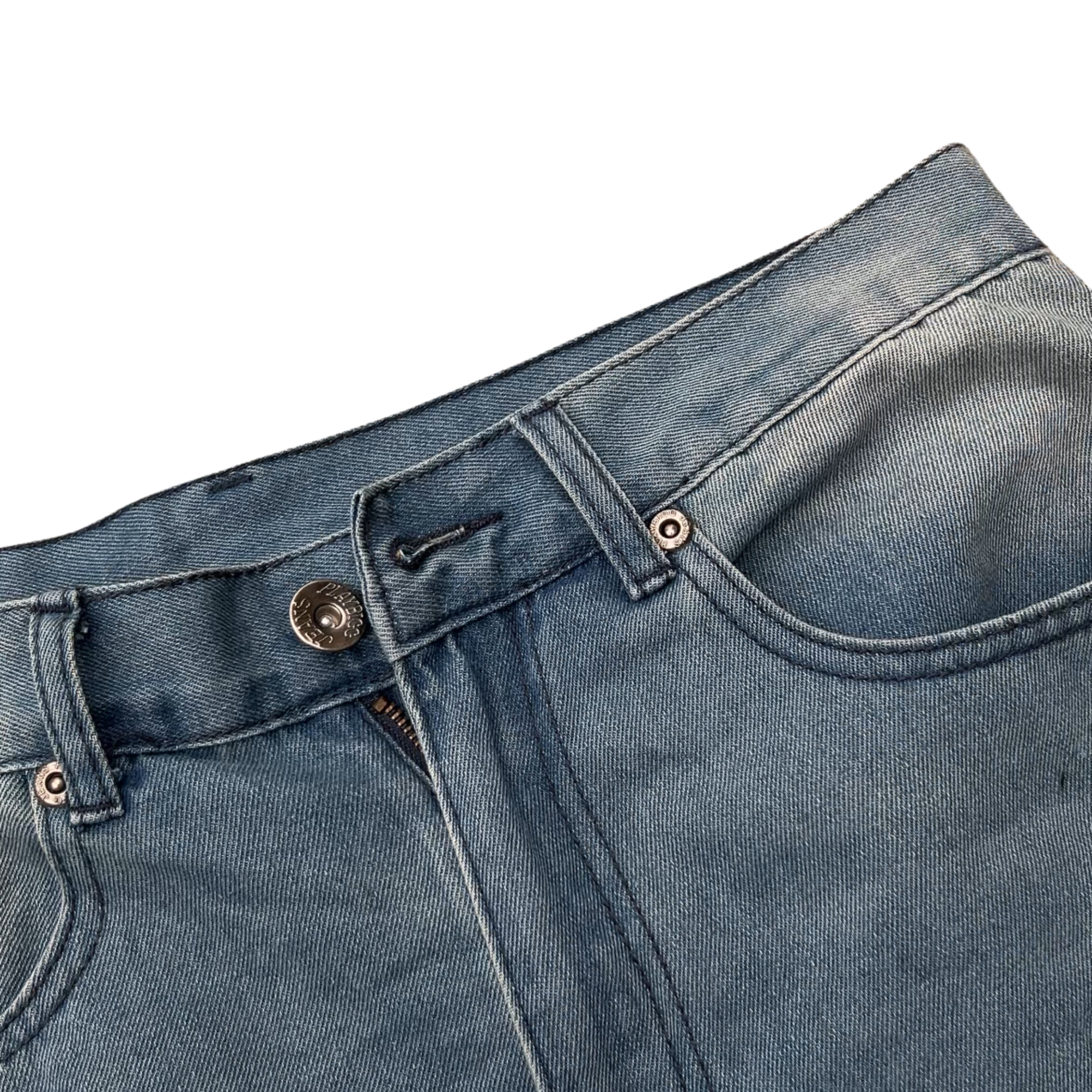 ORBITAL WASHED DENIM JORTS