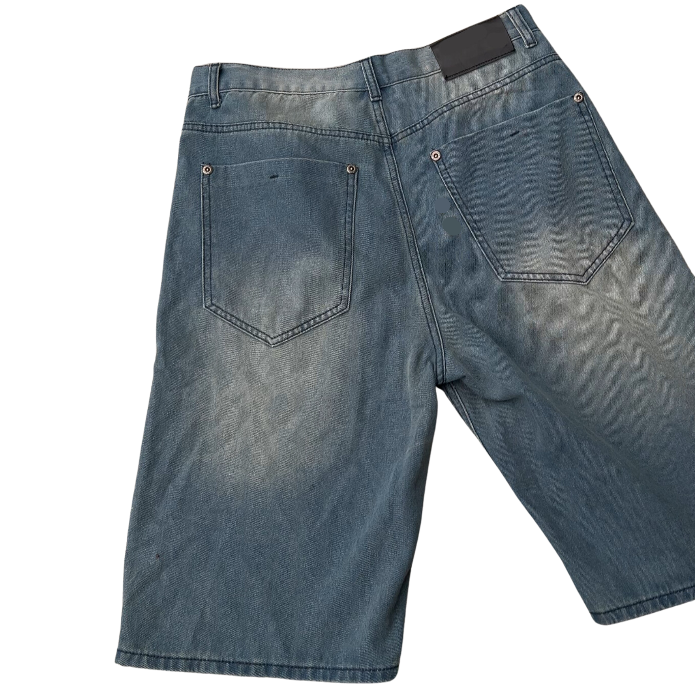 ORBITAL WASHED DENIM JORTS