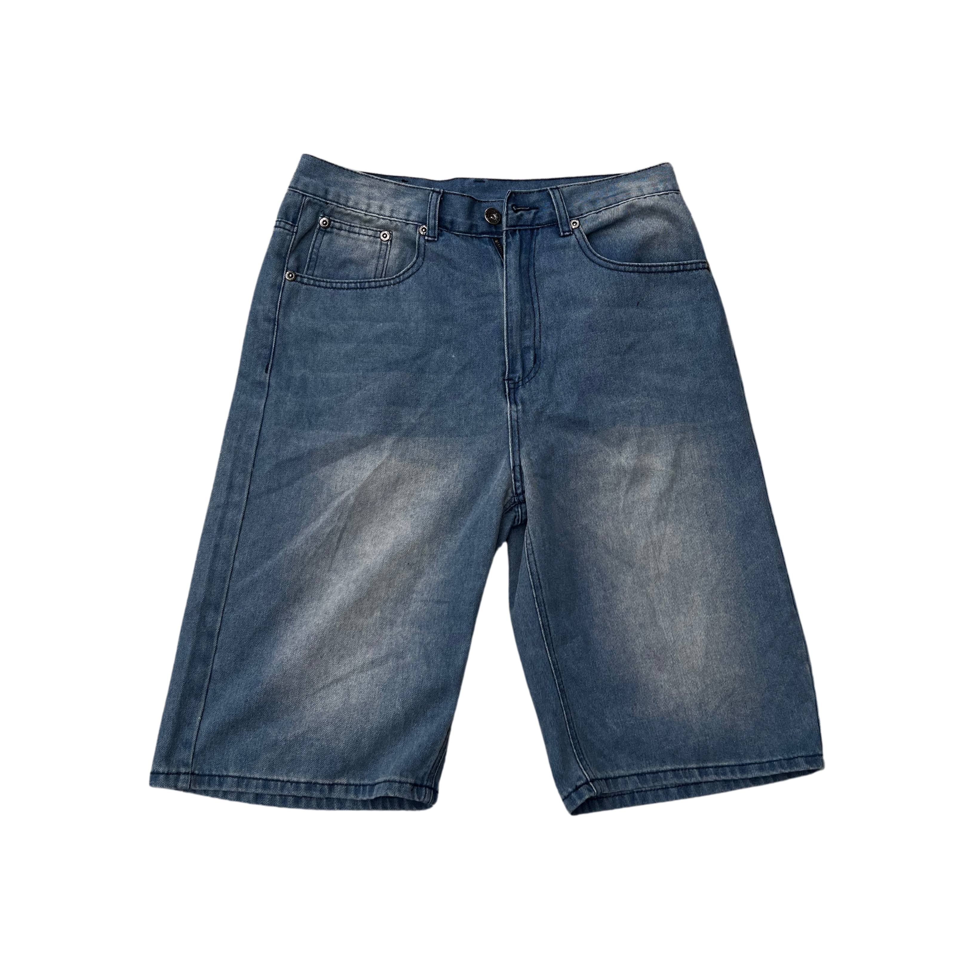 ORBITAL WASHED DENIM JORTS